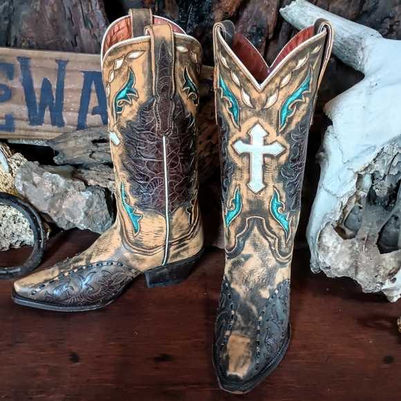 Dan Post lady "anthem" western boots 6.5M - Picture 4 of 9